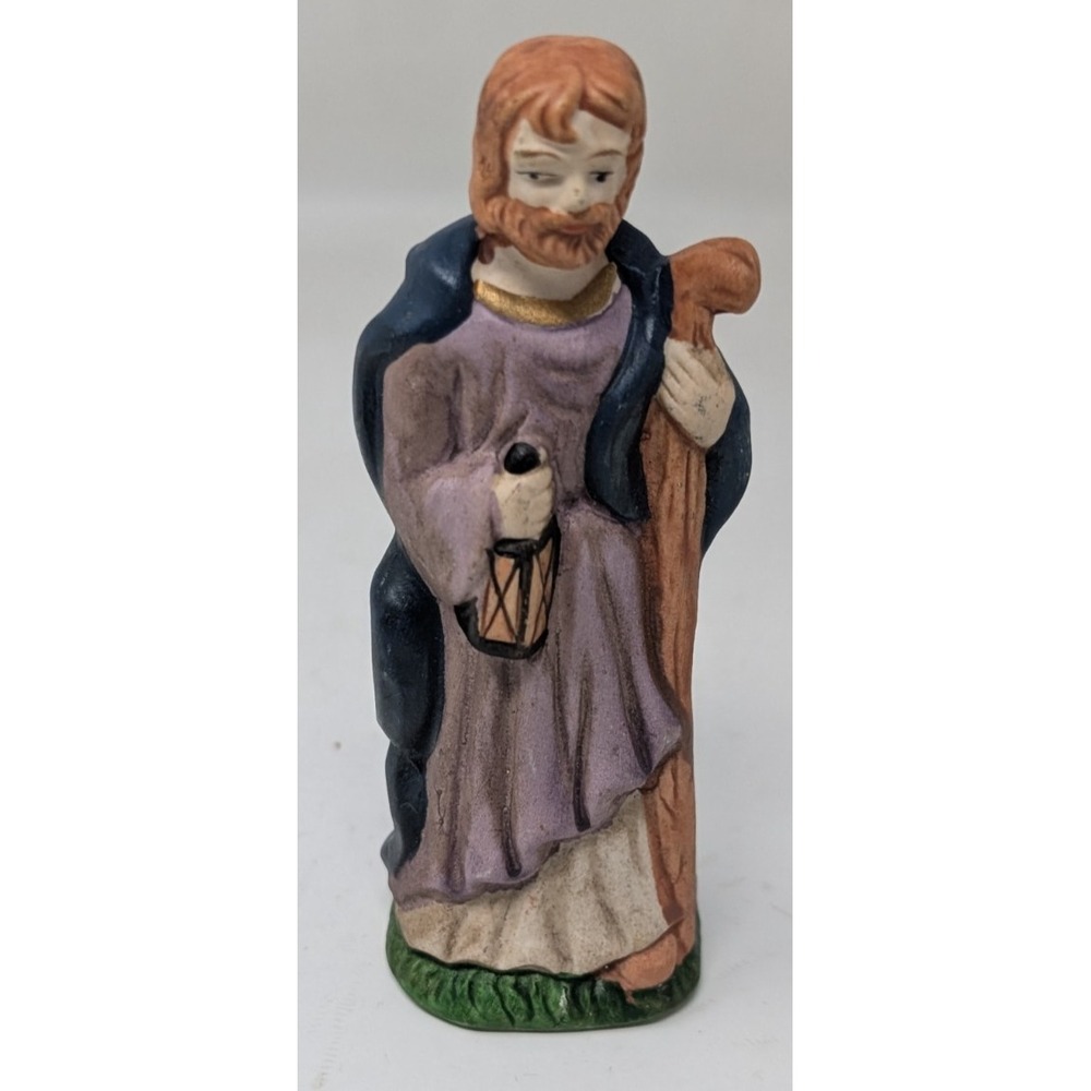 Vintage Kirkland Nativity Figure Joseph Ceramic Small